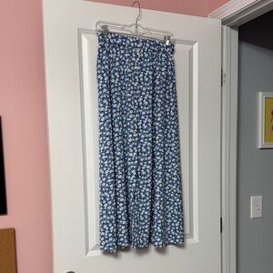 Floral Blue Skirt by Shein size Small